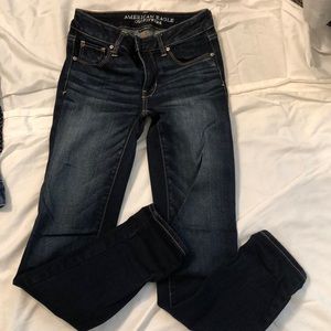Dark Wash AEO skinny Jeans